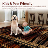 Ultra Soft Area Rug, Non Slip, Stain Resistant, Washable Area Rugs for Living Room, Bedroom, Wildlife-Inspired Luxurious Aesthetic(Brown)