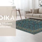 Ethnic Blue Toned Geometric Design(Blue)