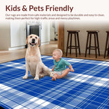 Cozy Gingham Patterned Delight(Blue)
