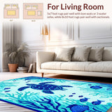 Coastal Marine Life Motif(Blue)