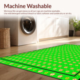 Vibrant Green Floral Whimsy(Green)
