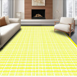 Ultra Soft Area Rug, Non Slip, Stain Resistant, Washable Area Rugs for Living Room, Bedroom, Trendy Coastal Lattice Inspiration(Yellow)