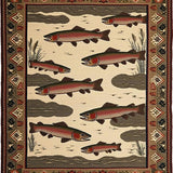 Ultra Soft Area Rug, Non Slip, Stain Resistant, Washable Area Rugs for Living Room, Bedroom, Rustic Earthy Animal Print(Beige)