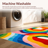 Colorful Contemporary Patterned Mat(Red)