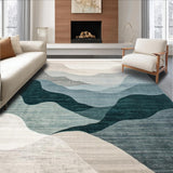 Ultra Soft Area Rug, Non Slip, Stain Resistant, Washable Area Rugs for Living Room, Bedroom, Elegant Soft Neutral Toned Canvas(Gray)