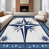 Ultra Soft Area Rug, Non Slip, Stain Resistant, Washable Area Rugs for Living Room, Bedroom, Dynamic Oceanic Color Fusion(Blue)