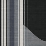 Ultra Soft Area Rug, Non Slip, Stain Resistant, Washable Area Rugs for Living Room, Bedroom, Classic Pinstripe Graphic Rug Showcasing Sleek Alternating Linework Motif(Gray)
