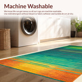 Eclectic Rainbow Abstract Motif(Blue)