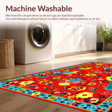 Artistic Rustic Floral Textures(Red)