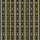 Ultra Soft Area Rug, Non Slip, Stain Resistant, Washable Area Rugs for Living Room, Bedroom, Artistic Ogee Design with Luxe Touch(Gold)