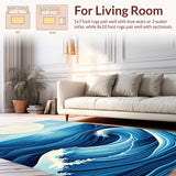 Fresh Turquoise Ripple Effect(Blue)