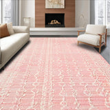 Ultra Soft Area Rug, Non Slip, Stain Resistant, Washable Area Rugs for Living Room, Bedroom, Pretty Pink Bow Area Rug(Pink)