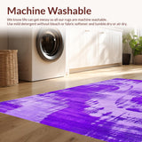 Ultra Soft Area Rug, Non Slip, Stain Resistant, Washable Area Rugs for Living Room, Bedroom, Artistic Ethereal Color Blend(Purple)