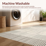 Ultra Soft Area Rug, Non Slip, Stain Resistant, Washable Area Rugs for Living Room, Bedroom, Unique Zebra Inspired Area(Gray)