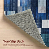 Dynamic Textured Geometric Collage(Blue)