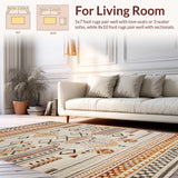 Charming Cozy Chic Geometric Flair(Beige)