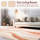 Beige Coral Velvet Area with Absorbent Non Slip Backing and Texture(Beige)