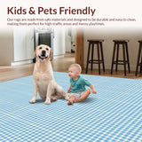 Rustic Blue Tiled Elegance(Blue)