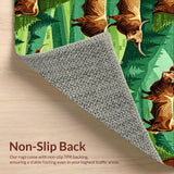 Ultra Soft Area Rug, Non Slip, Stain Resistant, Washable Area Rugs for Living Room, Bedroom, Whimsical Rustic Animal Print(Brown)
