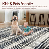 Chic Monochrome Striped Reversible Design(Black)