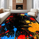 Ultra Soft Area Rug, Non Slip, Stain Resistant, Washable Area Rugs for Living Room, Bedroom, Machine for Office(Black)