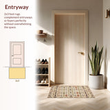Ultra Soft Area Rug, Non Slip, Stain Resistant, Washable Area Rugs for Living Room, Bedroom, Timeless Beige Brown Kitchen Runner Non Slip Floor(Beige)