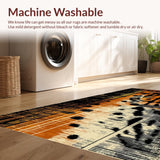 Ultra Soft Area Rug, Non Slip, Stain Resistant, Washable Area Rugs for Living Room, Bedroom, Elegant Modern Animal Motif(Brown)