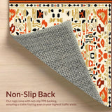 Ultra Soft Area Rug, Non Slip, Stain Resistant, Washable Area Rugs for Living Room, Bedroom, Chic Animal Print Area with Trendy Leopard Motif and Warm Hues(Beige)