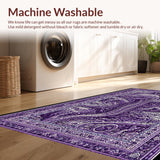 Ultra Soft Area Rug, Non Slip, Stain Resistant, Washable Area Rugs for Living Room, Bedroom, Deep Ocean Monster Area Rug(Purple)