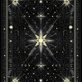 Ultra Soft Area Rug, Non Slip, Stain Resistant, Washable Area Rugs for Living Room, Bedroom, Sleek Astro-Inspired Geometric Elements(Black)