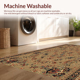 Ultra Soft Area Rug, Non Slip, Stain Resistant, Washable Area Rugs for Living Room, Bedroom, Rustic Wildlife Brown Living Room Non-Slip Carpet(Beige)
