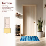 Elegant Ombre Textured Finish(Blue)