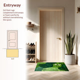 Earthy Floral Tapestry(Green)
