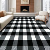 Stylish Farmhouse Plaid Motif(Black)
