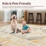 Contemporary Creamy Abstract Elements(Beige)