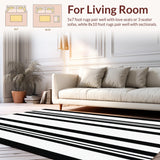 Elegant Reversible Stripe Aesthetic(Black)