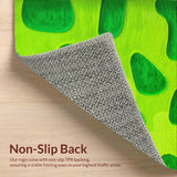Ultra Soft Area Rug, Non Slip, Stain Resistant, Washable Area Rugs for Living Room, Bedroom, Playful Pet-Friendly Nursery Rug in Warm Colors(Green)