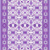 Ultra Soft Area Rug, Non Slip, Stain Resistant, Washable Area Rugs for Living Room, Bedroom, Lavender Vintage Floral Elegance(Purple)