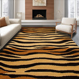 Ultra Soft Area Rug, Non Slip, Stain Resistant, Washable Area Rugs for Living Room, Bedroom, Chic Animal Patterned Aesthetic(Brown)