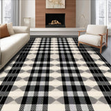 Ultra Soft Area Rug, Non Slip, Stain Resistant, Washable Area Rugs for Living Room, Bedroom, Rustic Gray Geometric Arrangement(Beige)