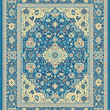Pastel Floral Medallion(Blue)