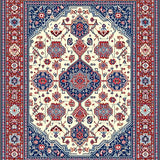 Artistic Low Pile Geometric Aesthetic(Beige)