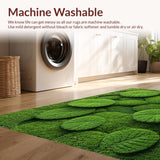 Ultra Soft Area Rug, Non Slip, Stain Resistant, Washable Area Rugs for Living Room, Bedroom, 3D Moss Playroom Pet-Friendly Ultra Soft Floor Mat(Green)