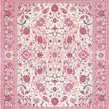 Ultra Soft Area Rug, Non Slip, Stain Resistant, Washable Area Rugs for Living Room, Bedroom, Elegant Diamond Trellis Aesthetic(Pink)