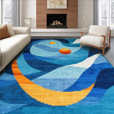 Eclectic Vibrant Abstract Motif(Blue)