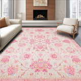 Bright Floral Medallion Accent(Pink)
