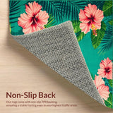 Lively Hibiscus and Fern Fusion(Green)