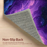 Ultra Soft Area Rug, Non Slip, Stain Resistant, Washable Area Rugs for Living Room, Bedroom, Charming Ethereal Sky Motif(Purple)