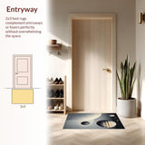 Celestial Earth Moon Motif(Gray)