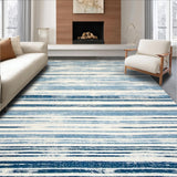 Ultra Soft Area Rug, Non Slip, Stain Resistant, Washable Area Rugs for Living Room, Bedroom, Rustic Coastal Charm Indoor Rug(Blue)